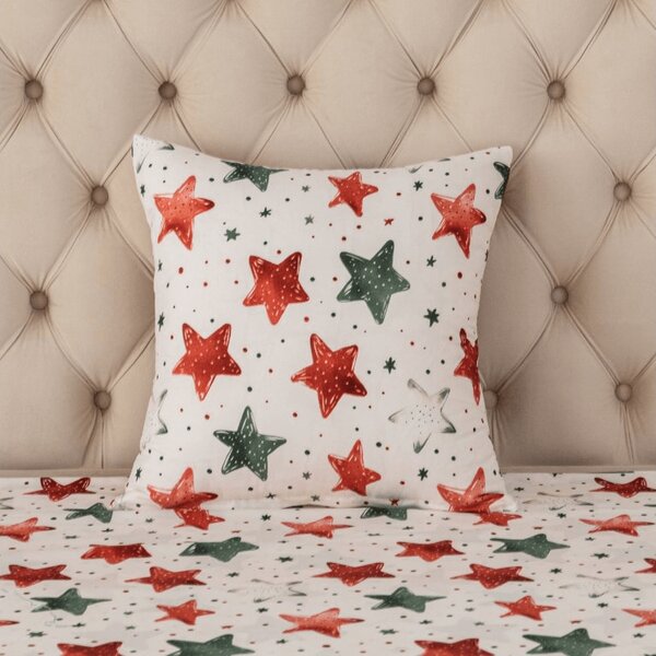 Povlak na polštář z mikrovlákna COLORFUL STARS 45x45 cm, barevný