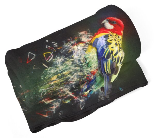 Deka SABLIO - Barevný papoušek 150x120 cm