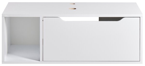 Nástěnná skříňka pod umyvadlo CASCAVEL 80 cm Bílá