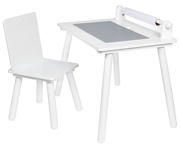 Dětský dřevěný stůl s židlí Modern 2v1