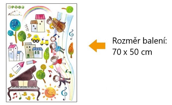 Živá Zeď Samolepka Dětská kapela