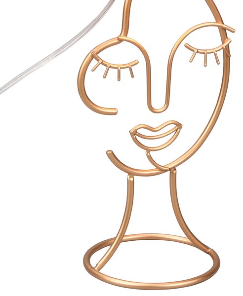 Stolní lampa MARY zlatá/černá
