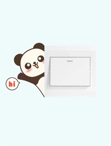 Živá Zeď Samolepka na vypínač Panda
