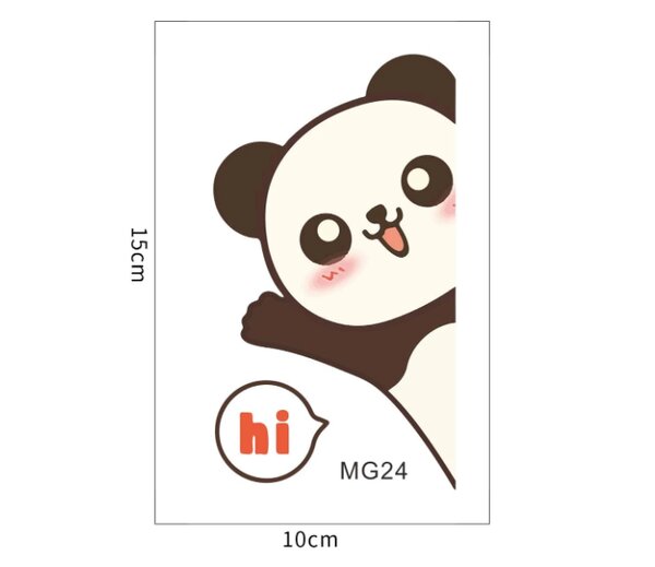 Živá Zeď Samolepka na vypínač Panda