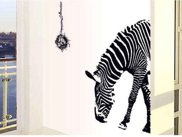 Živá Zeď Samolepka Zebra