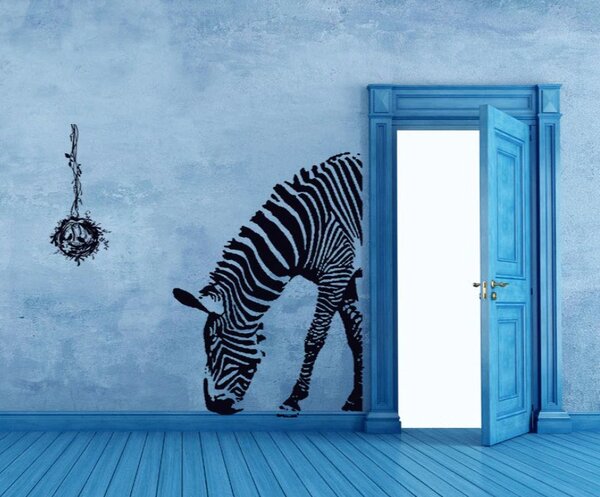 Živá Zeď Samolepka Zebra