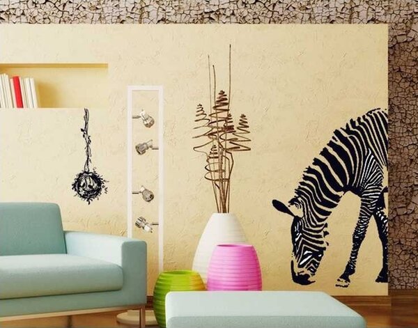 Živá Zeď Samolepka Zebra