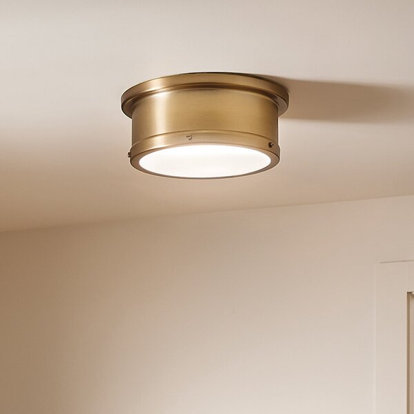 Stropní Lampa KICHLER, Serca, stmívatelné, Zlatá / mosazná, Obývací pokoj, Kov