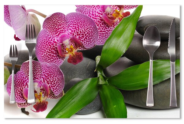 Prostírání SABLIO - Orchideje a kameny 40x30cm