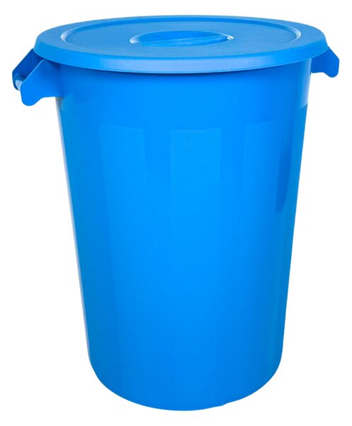 Denox nádoba na odpad s víkem INDUSTRIAL, 100 L, gastro, modrý, pevný plast