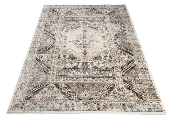 Makro Abra Kusový koberec klasický DUBAI L429B bílý béžový Rozměr: 120x170 cm