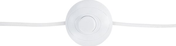 Stojací lampa ALZETTE Borovicové dřevo Bílá
