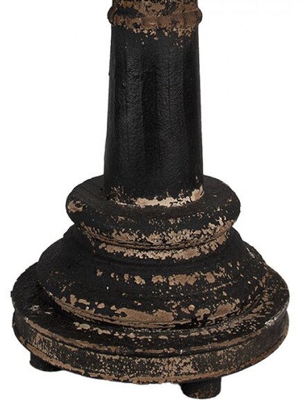 Černá kovová stolní lampa s dřevěnou nohou Pascal – 35x64 cm