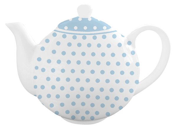 Porcelánová čajová konvice bílá s puntíky 1000 ml (ISABELLE ROSE)
