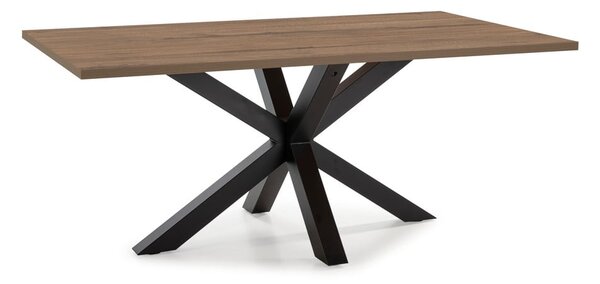 Jídelní stůl s deskou v dekoru ořechového dřeva 100x180 cm Comba – Marckeric