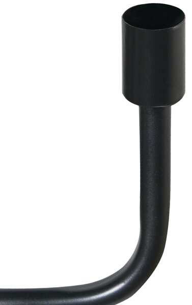 Svícen PORRTELA Kov 50 cm Černá