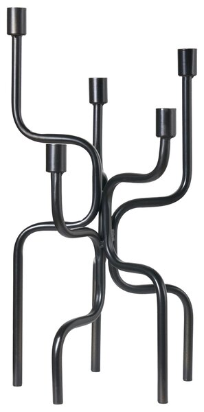 Svícen PORRTELA Kov 50 cm Černá