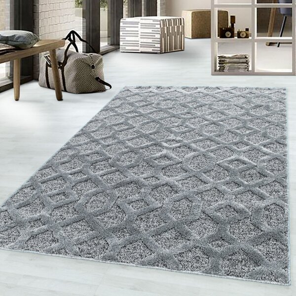 Ayyildiz, Kusový koberec Pisa 4702 Grey, 200x290, šedá, ložnice