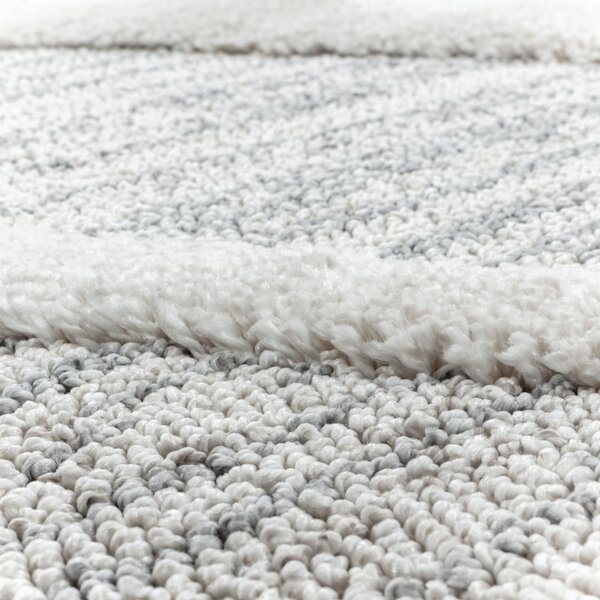 Ayyildiz, Kusový koberec Pisa 4703 Grey kruh, 80x80 (průměr) kruh, šedá, ložnice