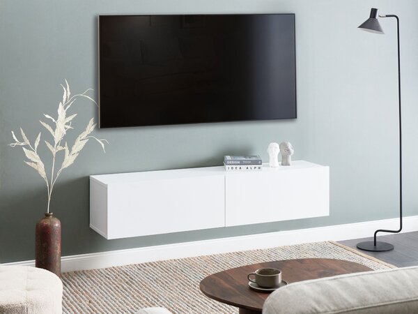 Nástěnný TV stolek GLADSTONE Bílá
