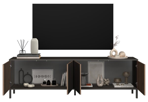 TV stolek CORTINA (Antracit + Dub Mercure)