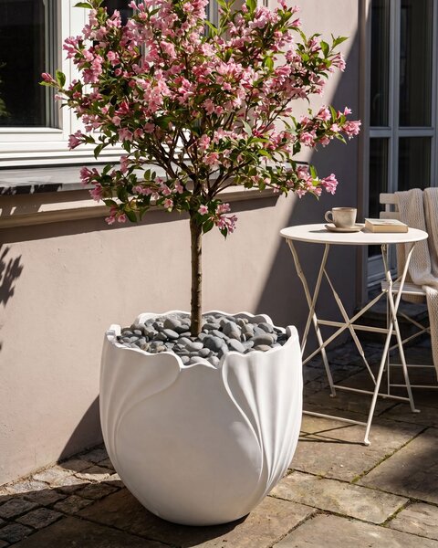 Květináč ARPONE 44 cm Krémově bílá