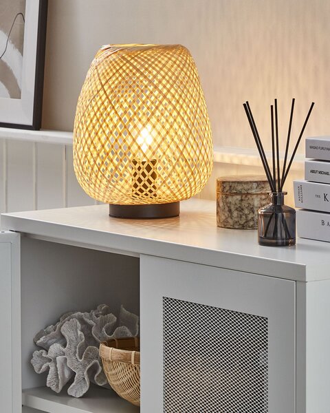 Stolní lampa BOMU Bambus Světle hnědá
