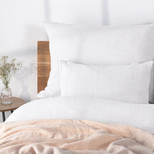 DARRÉ Mušelínové povlečení White Velikost: 140 x 200 + 70 x 90