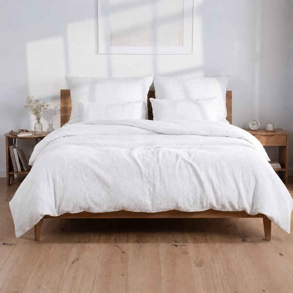 DARRÉ Mušelínové povlečení White Velikost: 140 x 200 + 70 x 90
