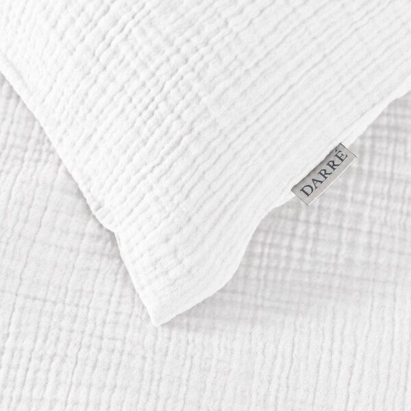 DARRÉ Mušelínové povlečení White Velikost: 140 x 200 + 70 x 90