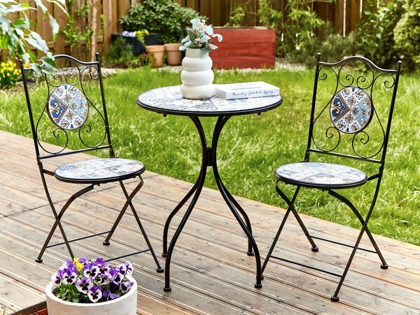 Bistro stolek CIVITA 60 cm 60 cm Kov Černá