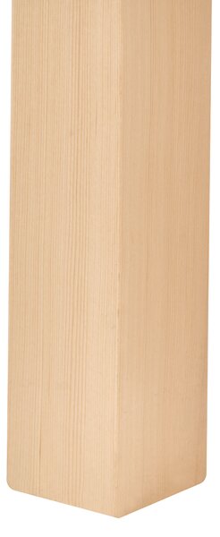 Zvýšené lůžko Borovicové dřevo STAPLE 90 x 200 cm se skluzavkou Světle hnědá