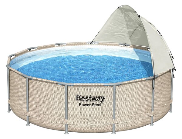 Bestway Bazén Power Steel, 396 x 107 cm (100333483)
