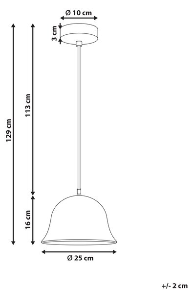 Závěsná lampa GOIKA Mangové dřevo Světle hnědá