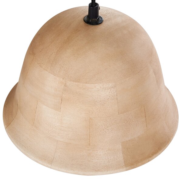 Závěsná lampa GOIKA Mangové dřevo Světle hnědá
