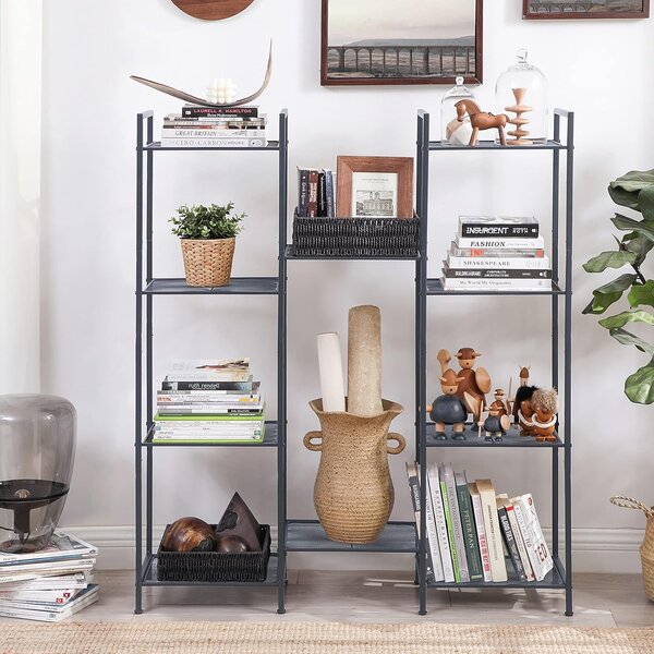 SONGMICS Regál Debra 128 cm černý