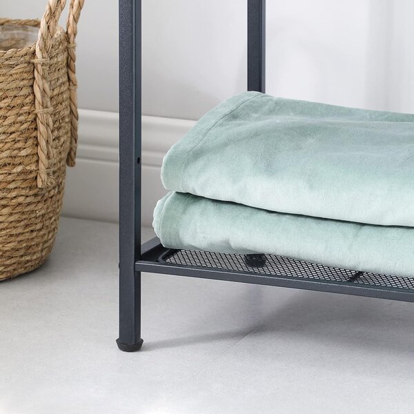 SONGMICS Regál Debra 128 cm černý