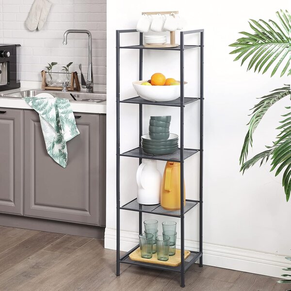 SONGMICS Regál Debra 128 cm černý