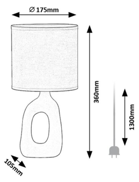 Stolní lampa SYLIRA bílá