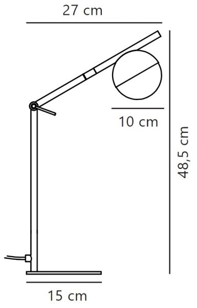 Nordlux - Stolní lampa CONTINA 1xG9/5W/230V černá