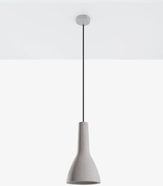 Závěsné svítidlo Empoli, 1x betonové stínítko