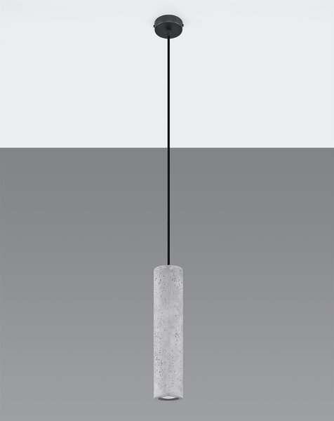 Závěsné svítidlo Luvo, 1x betonové stínítko