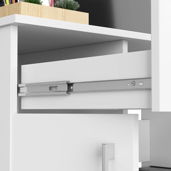 Ak furniture Volně stojící psací stůl Jay 90 cm bílý