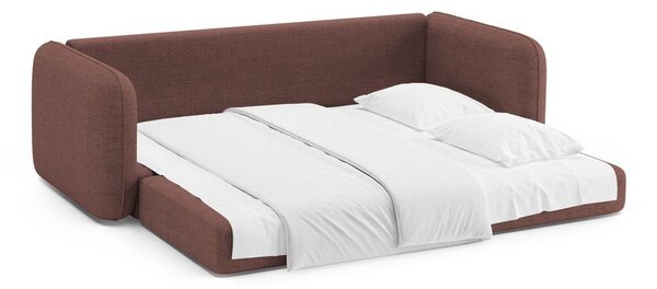 Tmavě růžová rozkládací pohovka 225 cm Dormi – Micadoni