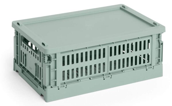 HAY Plastové víko Colour Crate Small, sage green
