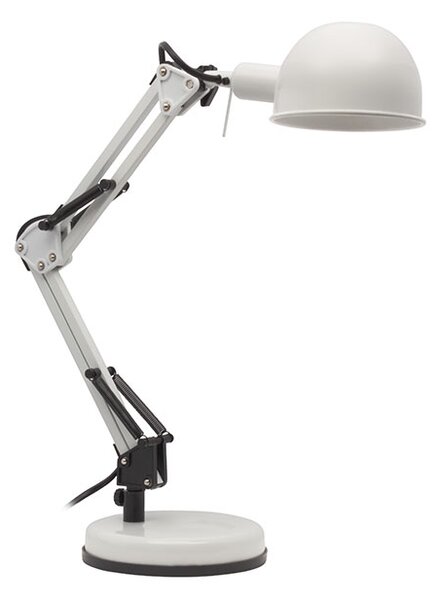KANLUX Kancelářská stolní retro lampa DIXIT, 1xE14, 40W, bílá 19300