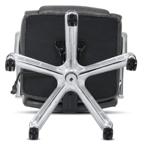 Kancelářské křeslo KA-F1385 GREY – šedá ekokůže, houpací mechanismus