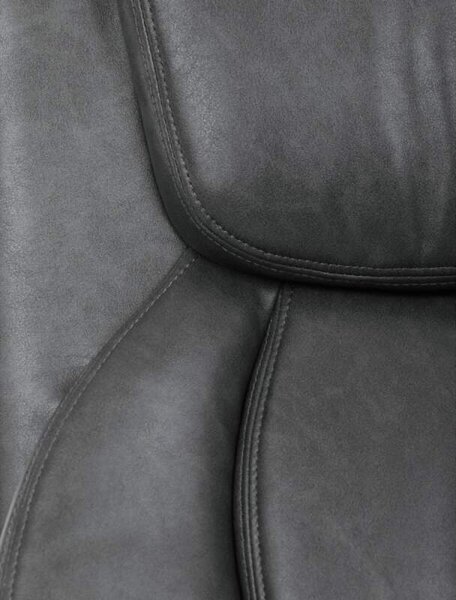 Kancelářské křeslo KA-F1385 GREY – šedá ekokůže, houpací mechanismus
