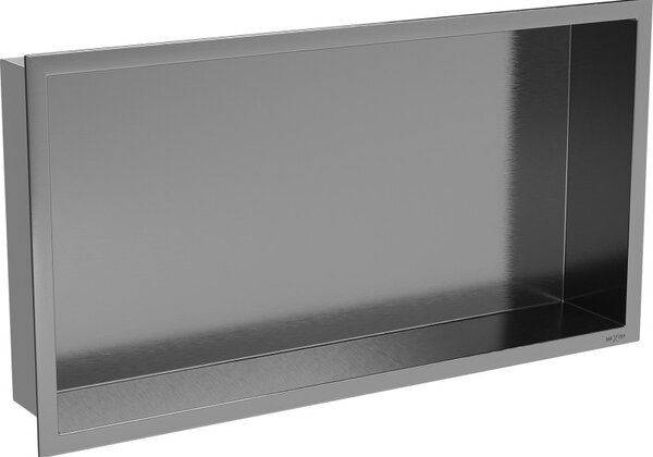 Mexen X-Wall-R nástěnná police s límcem 60 x 30 cm, kartáčovaná gun gray - 19E0603010