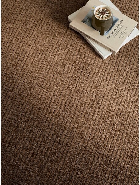 Tmavě hnědý ručně tkaný koberec 120x170 cm – Asiatic Carpets
